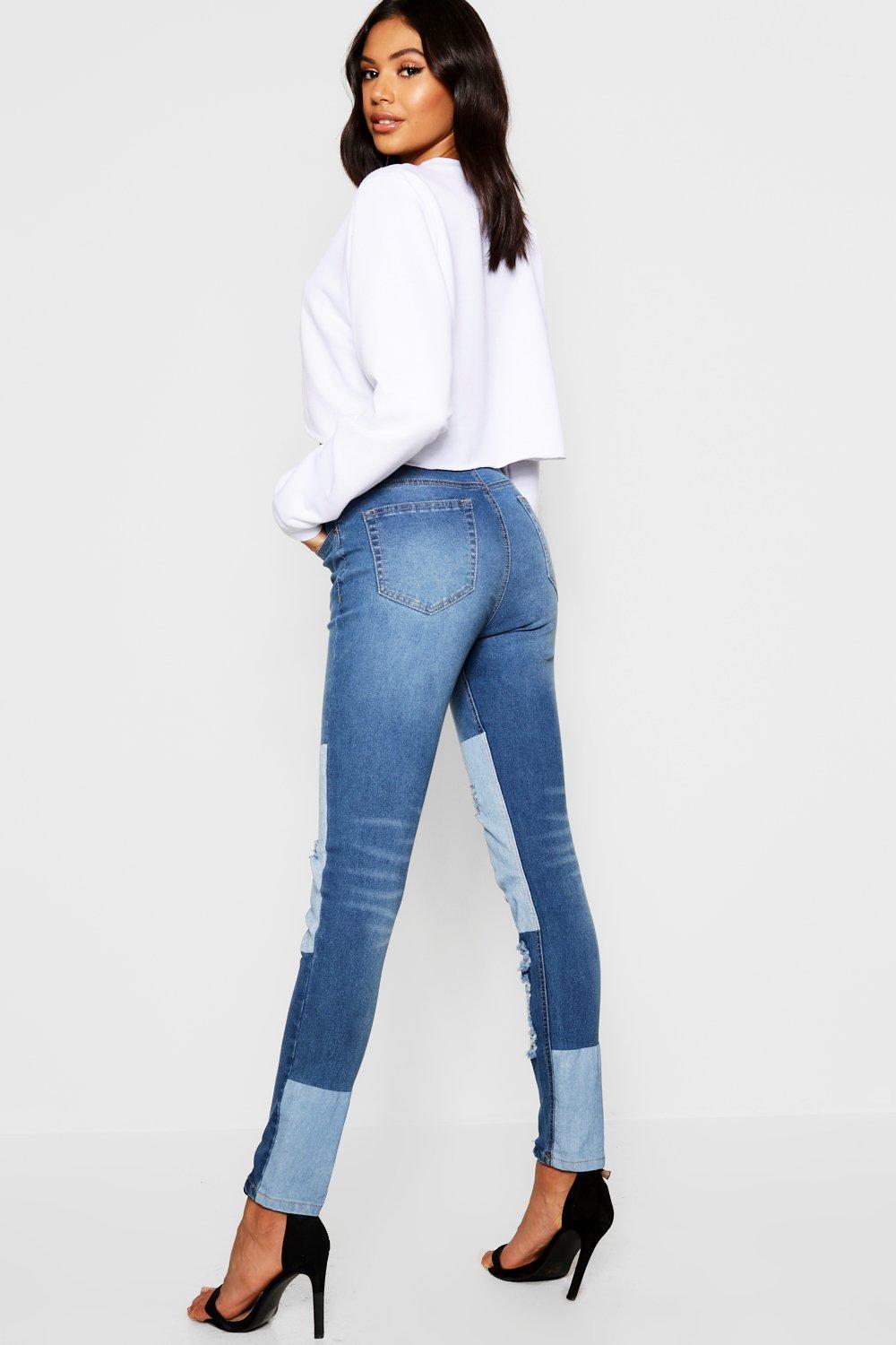 Two tone hot sale skinny jeans